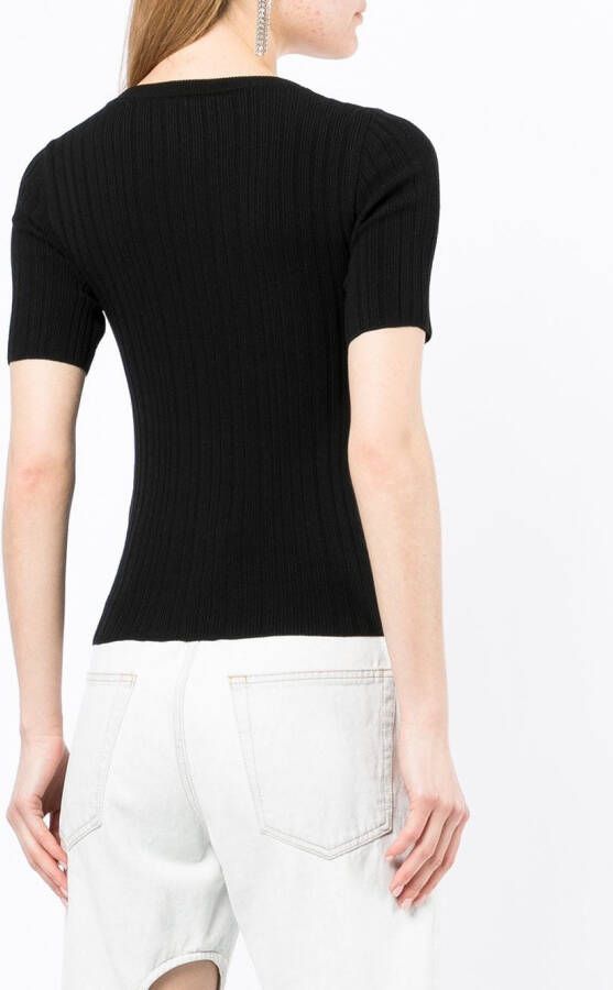 Off-White T-shirt met logoprint Zwart