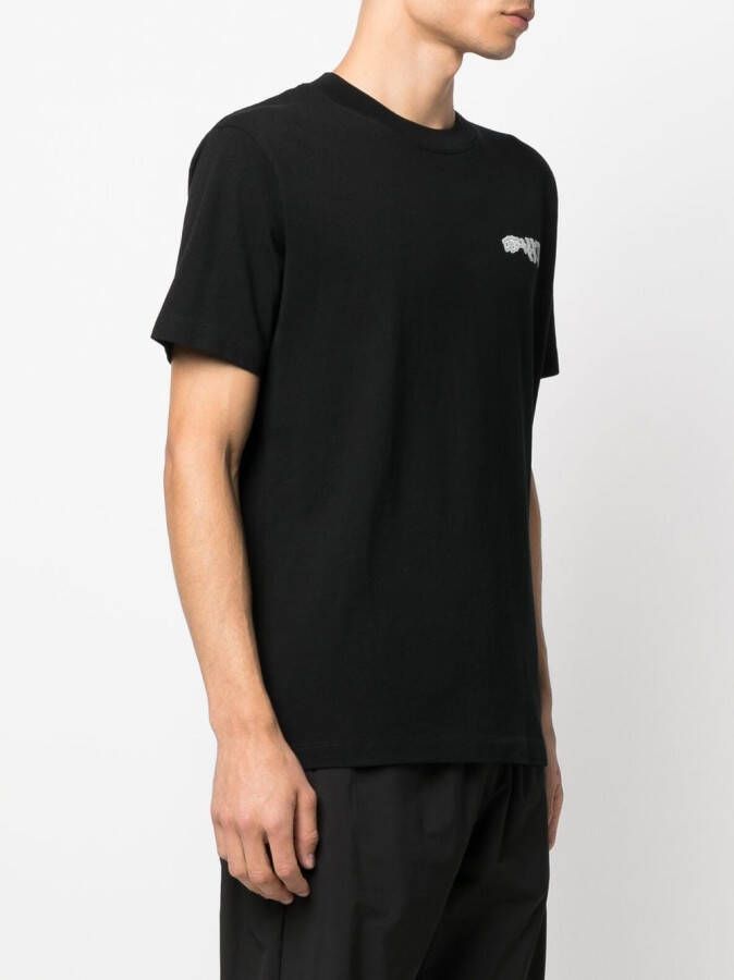 Off-White T-shirt met logoprint Zwart