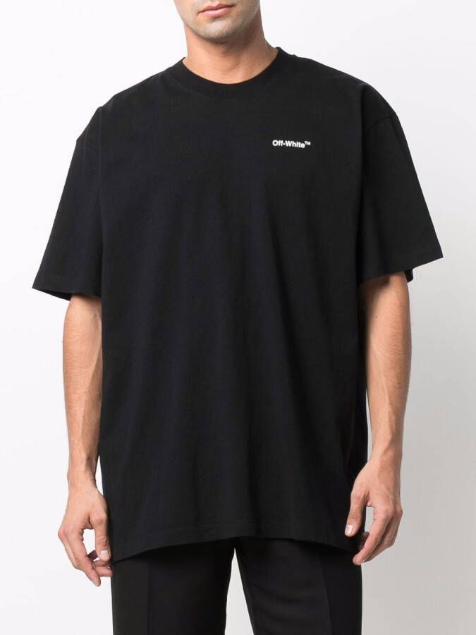 Off-White T-shirt met print Zwart - Foto 7