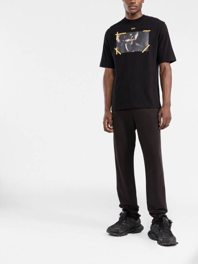 Off-White T-shirt met print BLACK WHITE