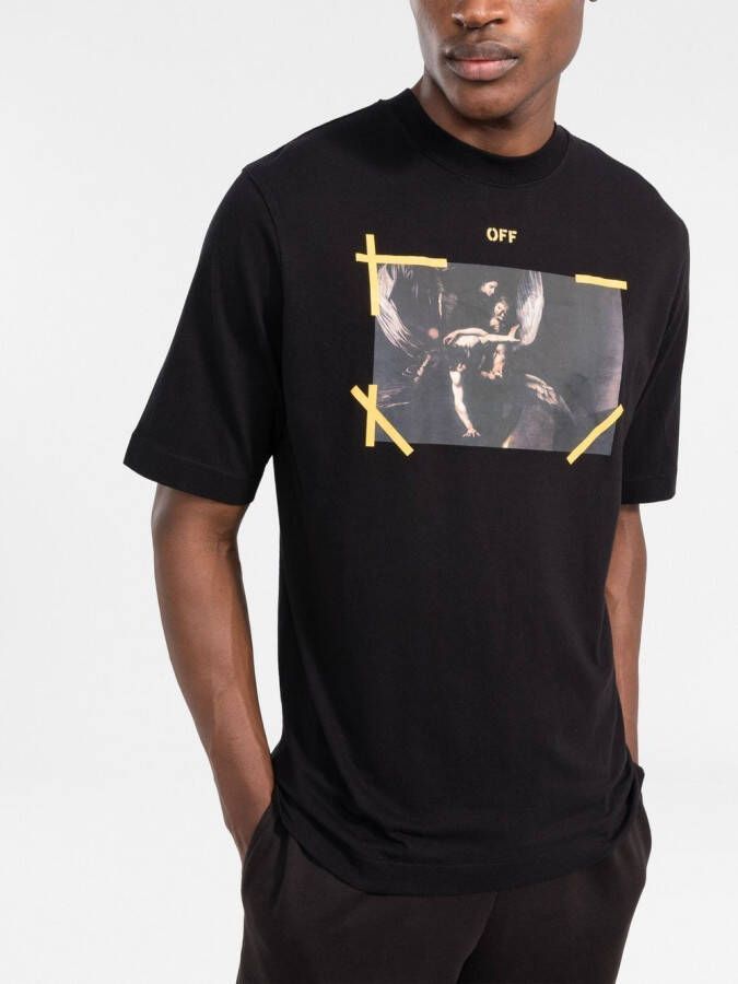 Off-White T-shirt met print BLACK WHITE