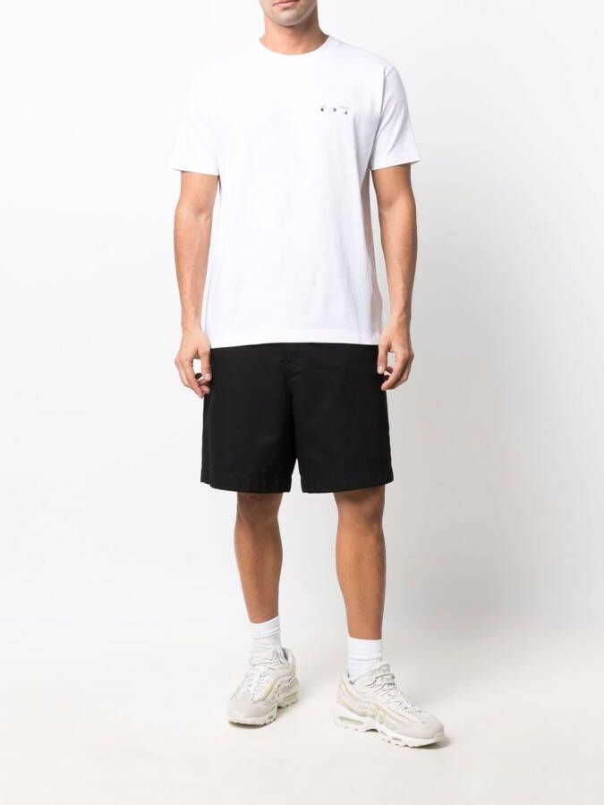 Off-White T-shirt met print Wit