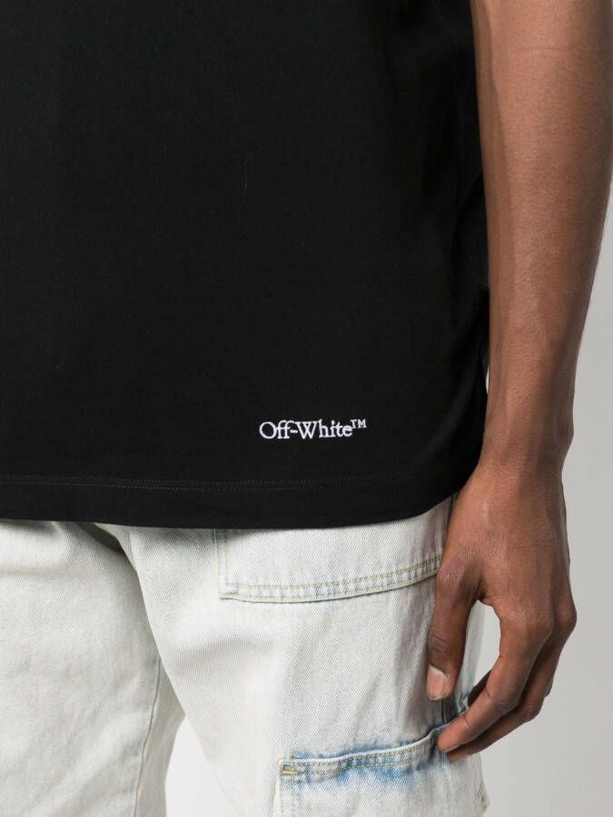 Off-White T-shirt met print Zwart