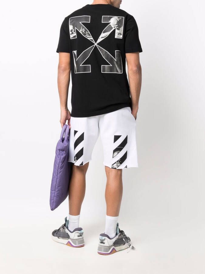 Off-White T-shirt met print Zwart