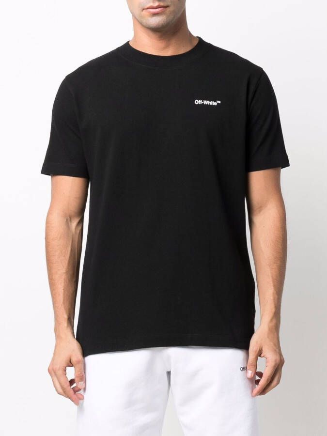 Off-White T-shirt met print Zwart