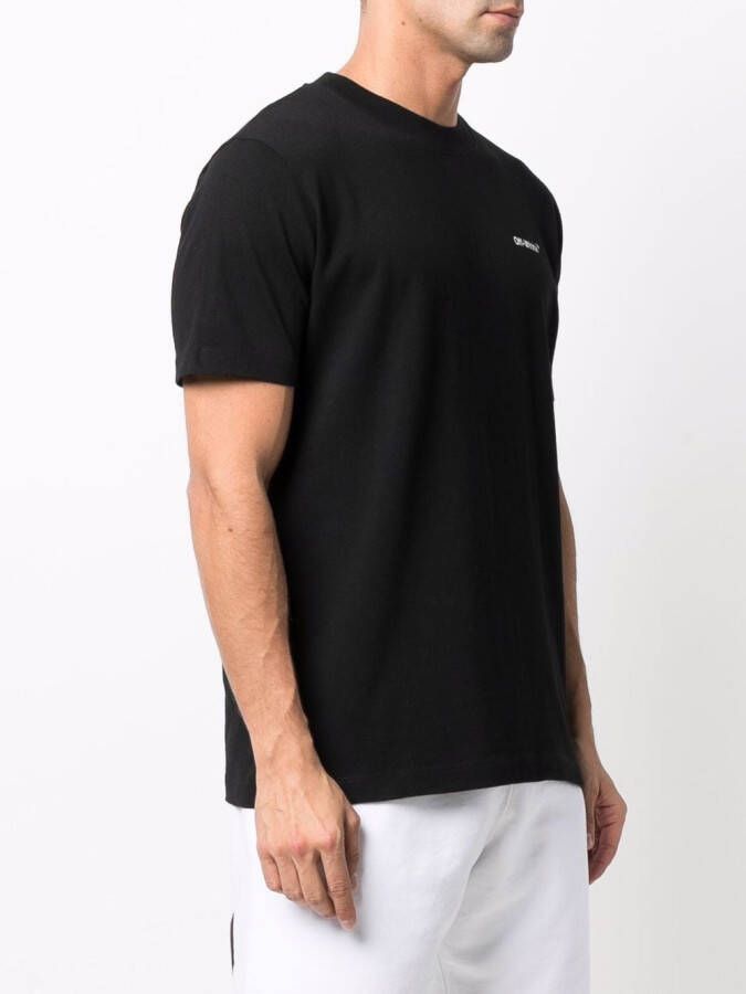 Off-White T-shirt met print Zwart