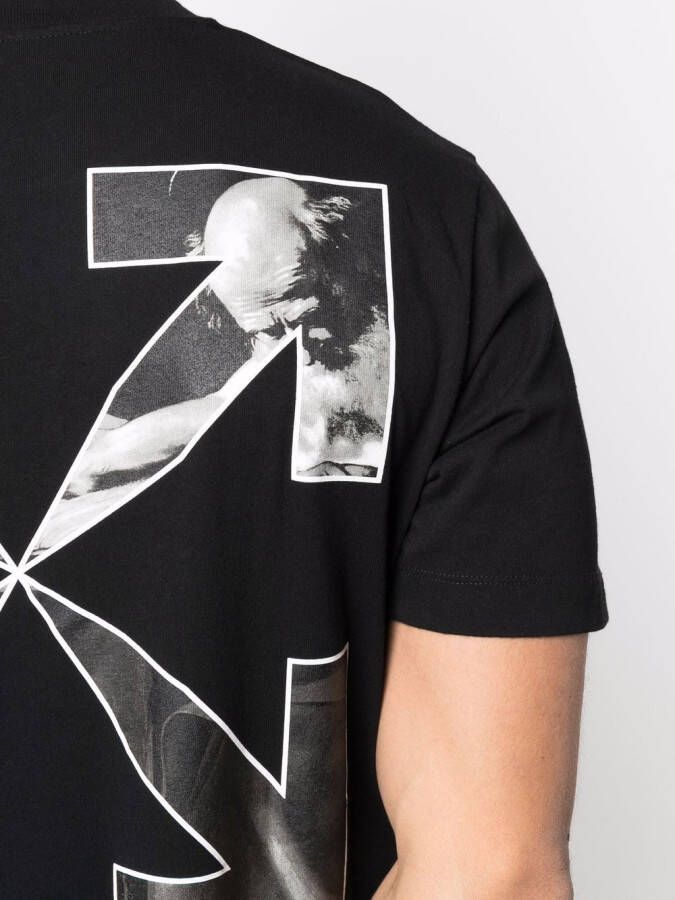 Off-White T-shirt met print Zwart