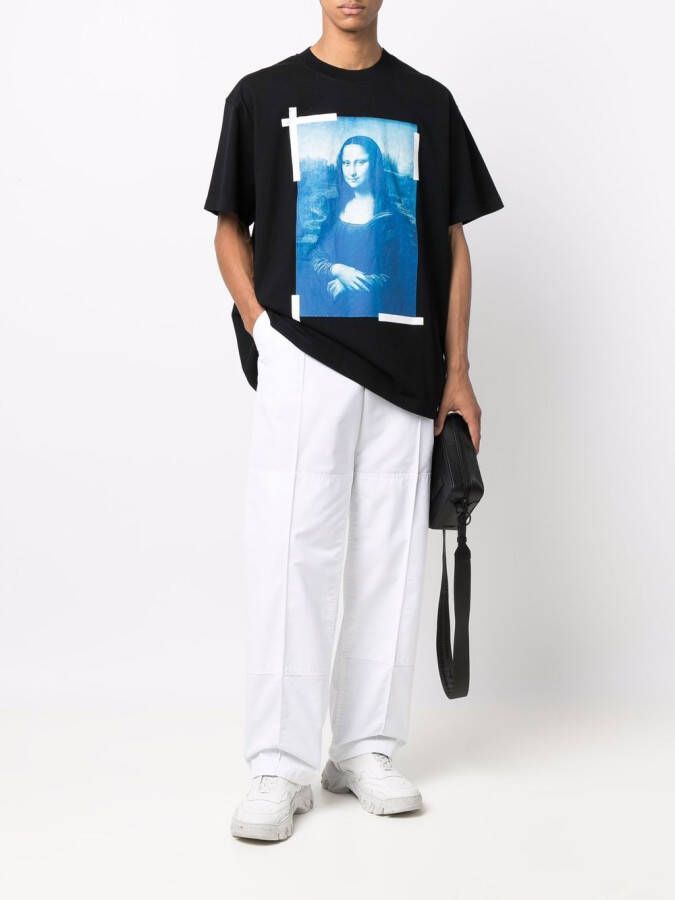 Off-White T-shirt met print Zwart