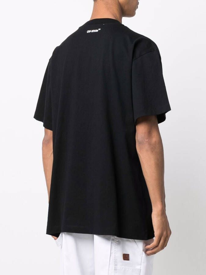 Off-White T-shirt met print Zwart