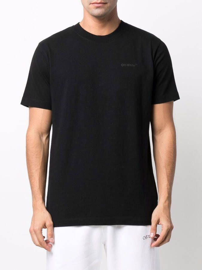 Off-White T-shirt met print Zwart