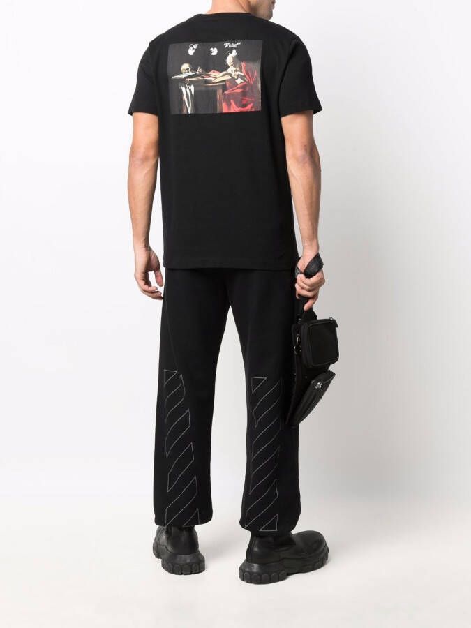 Off-White T-shirt met print Zwart
