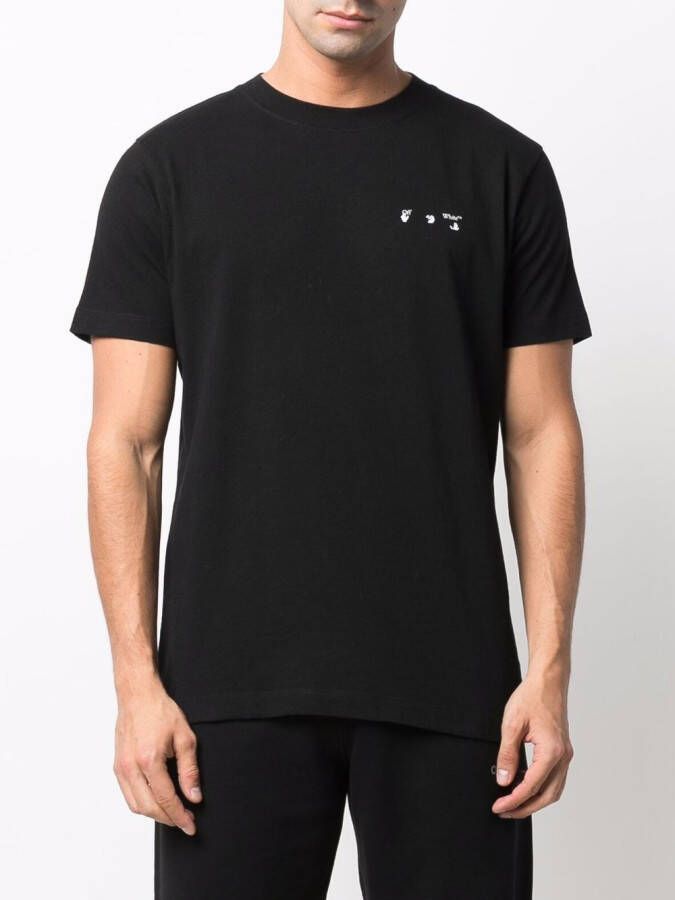Off-White T-shirt met print Zwart
