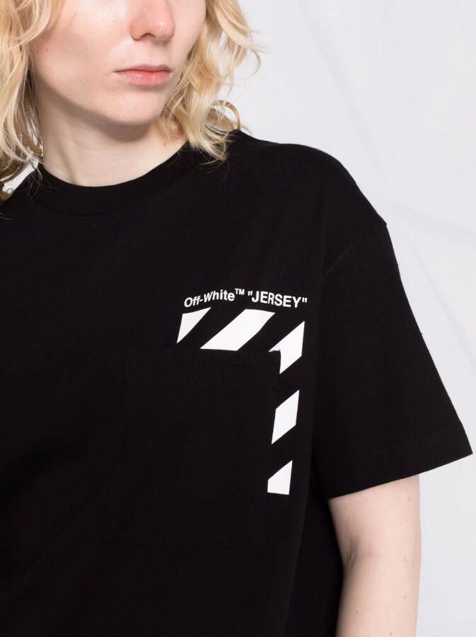 Off-White T-shirt met print Zwart