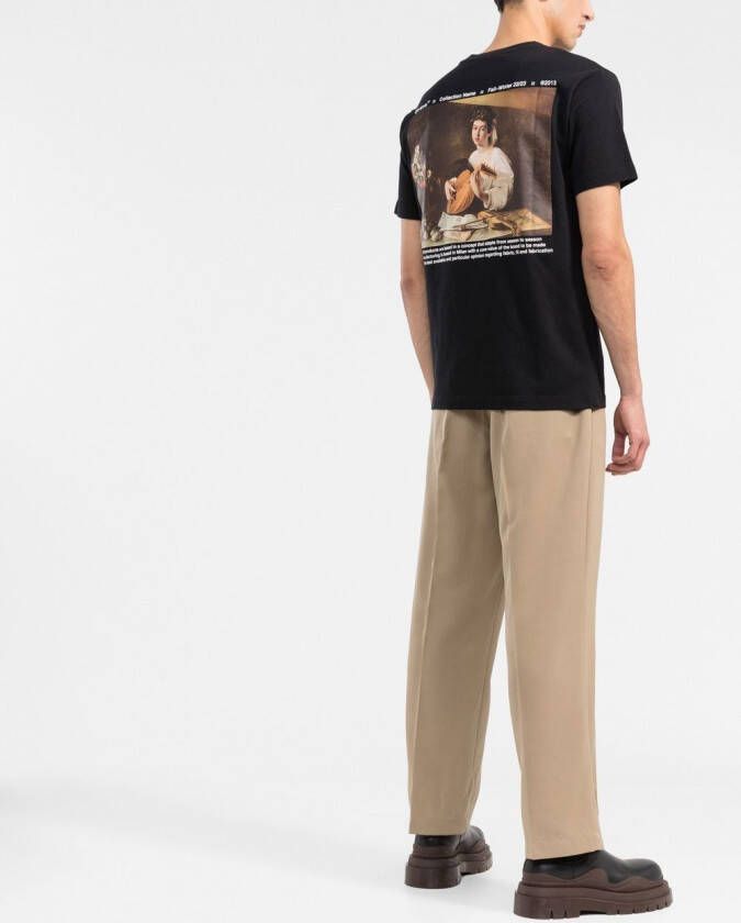 Off-White T-shirt met print Zwart