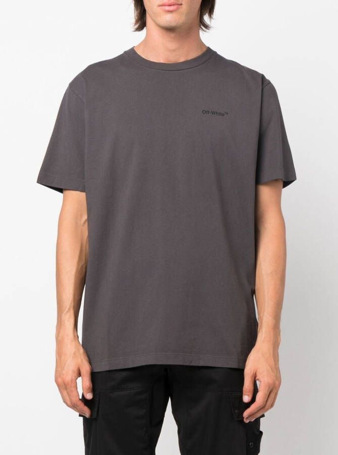 Off-White T-shirt met print Zwart