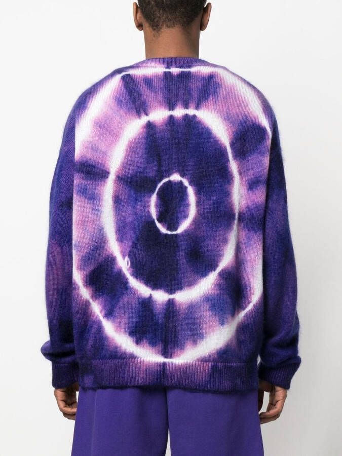 Off-White Trui met tie-dye print Paars