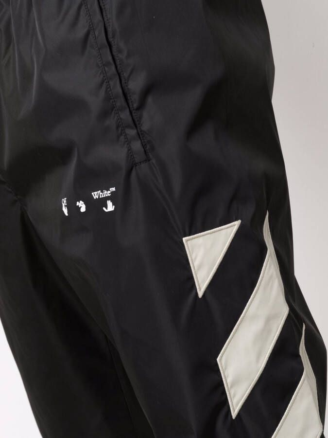 Off-White Trainingsbroek met diagonale streep Zwart