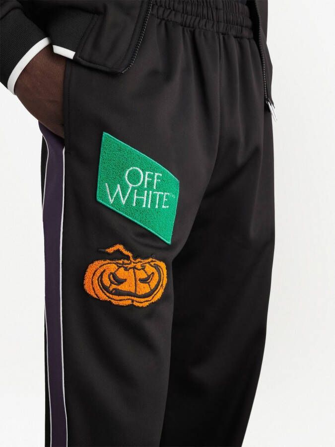 Off-White Trainingsbroek met logopatch Zwart
