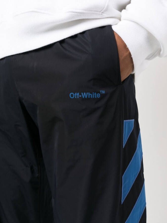 Off-White Trainingsbroek met logoprint Blauw