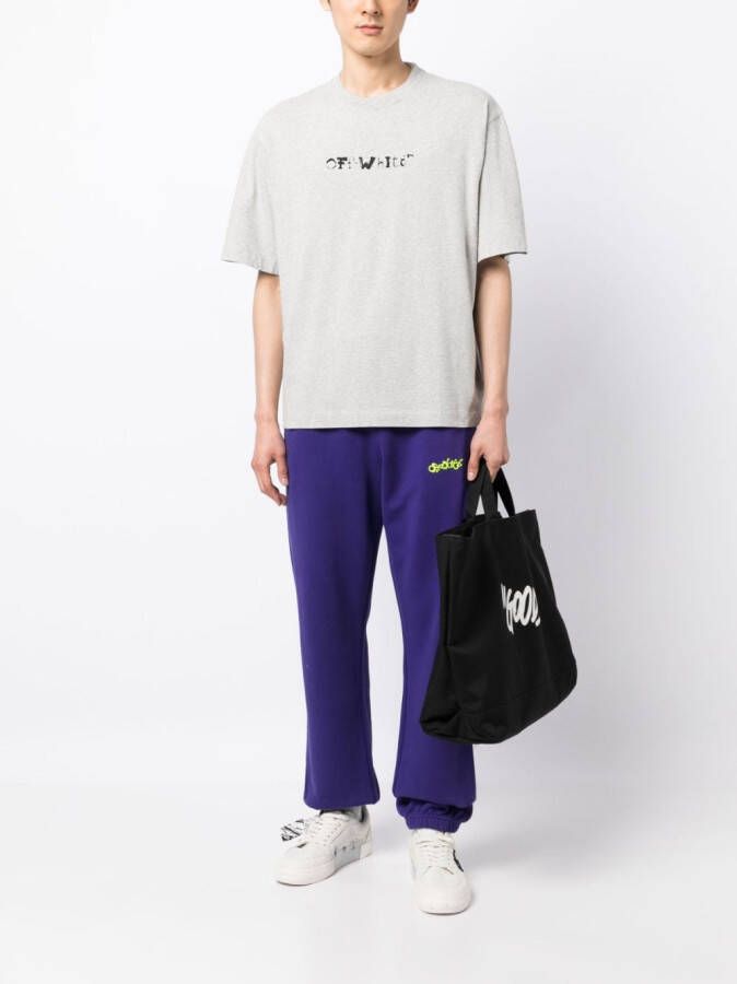 Off-White Trainingsbroek met logoprint Paars