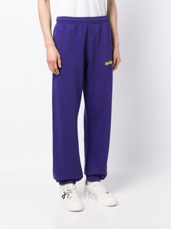 Off-White Trainingsbroek met logoprint Paars