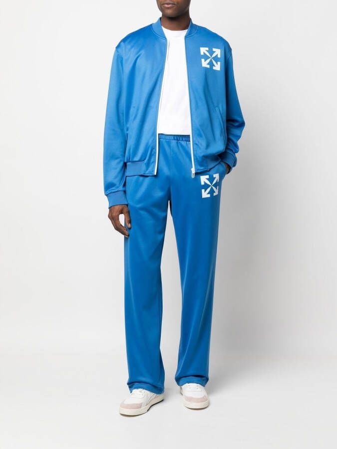 Off-White Trainingsjack met Arrows-print Blauw