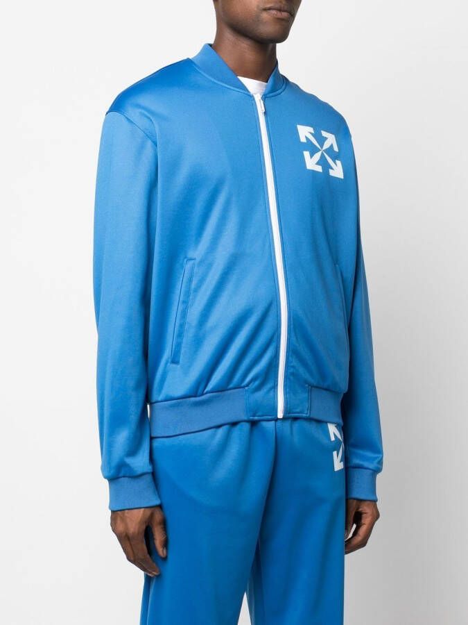 Off-White Trainingsjack met Arrows-print Blauw