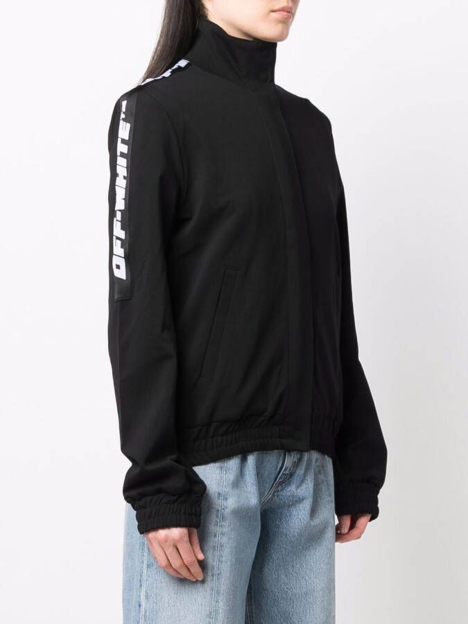 Off-White Trainingsjack met logoband Zwart