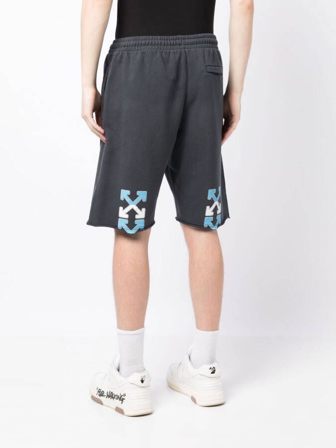 Off-White Trainingsshorts met logoprint Grijs