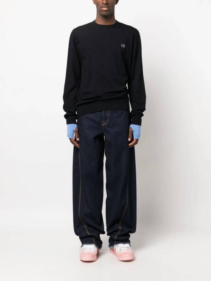 Off-White Trui met ronde hals Blauw
