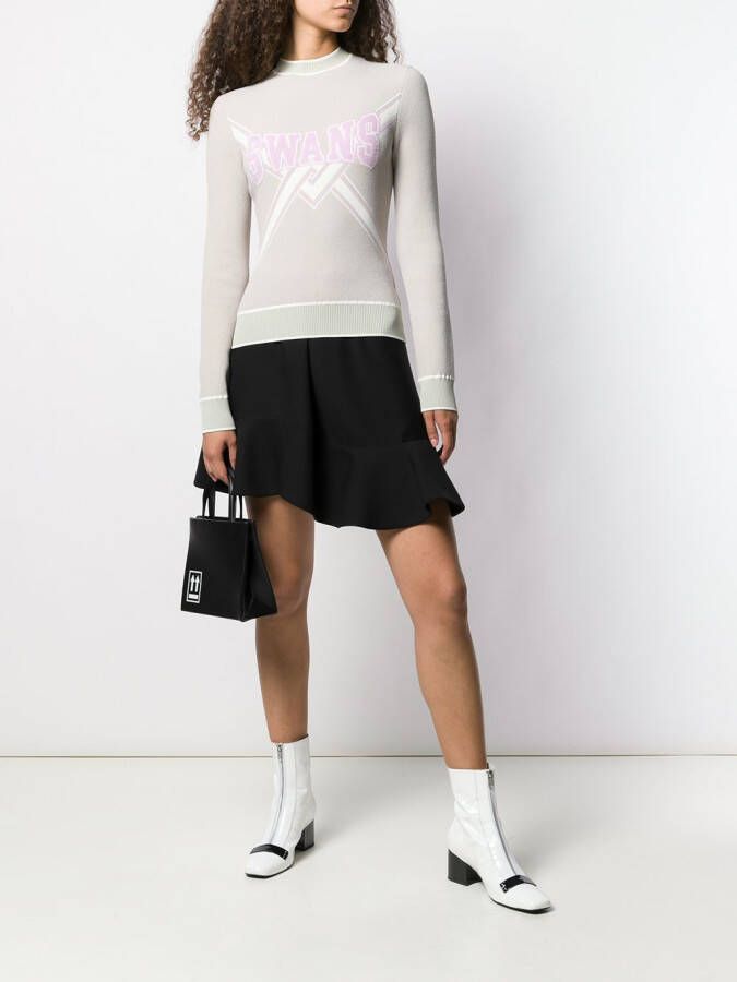 Off-White Trui met zwanen print Beige
