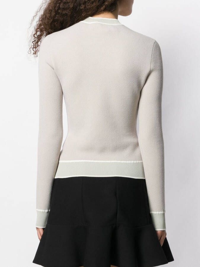 Off-White Trui met zwanen print Beige