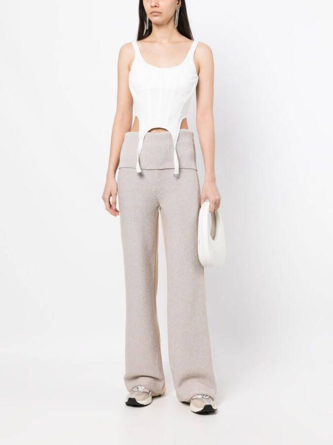 Off-White Tweekleurige broek Beige