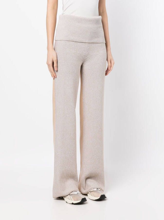 Off-White Tweekleurige broek Beige