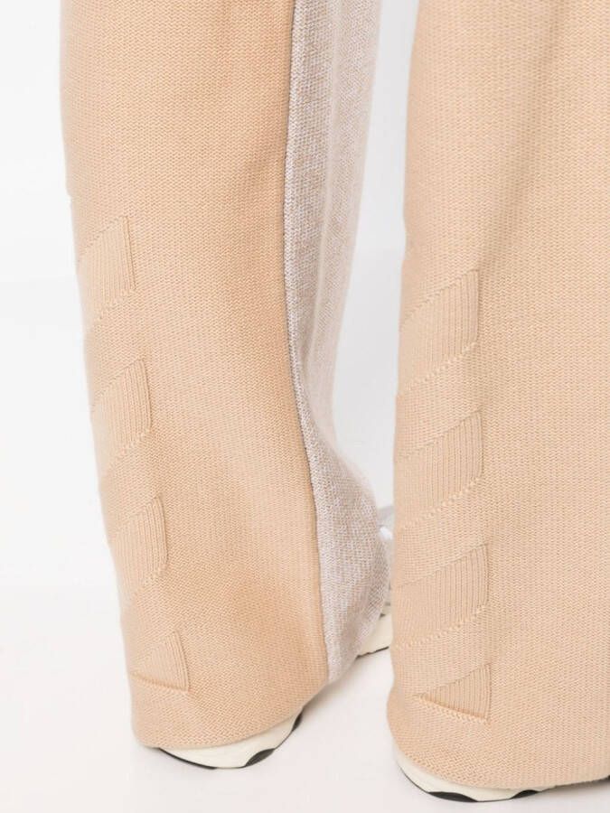 Off-White Tweekleurige broek Beige