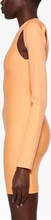 Off-White Uitgesneden mini-jurk Oranje