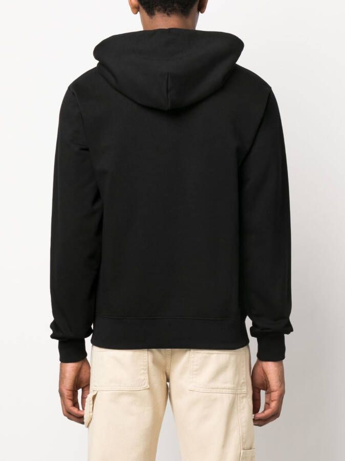 Off-White Katoenen hoodie Zwart
