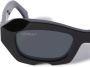 Off-White Eyewear Venezia uitgesneden zonnebril Zwart - Thumbnail 3