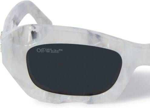 Off-White Venezia zonnebril met rechthoekig montuur Beige