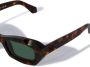 Off-White Eyewear Venezia zonnebril met rechthoekig montuur Bruin - Thumbnail 2