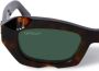 Off-White Eyewear Venezia zonnebril met rechthoekig montuur Bruin - Thumbnail 3