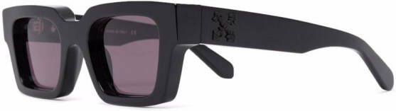Off-White Eyewear Virgil zonnebril met rechthoekig montuur Zwart