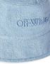 Off-White Vissershoed met geborduurd logo Blauw - Thumbnail 2