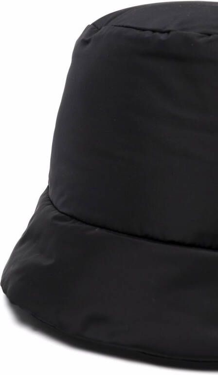 Off-White Vissershoed met geborduurd logo Zwart