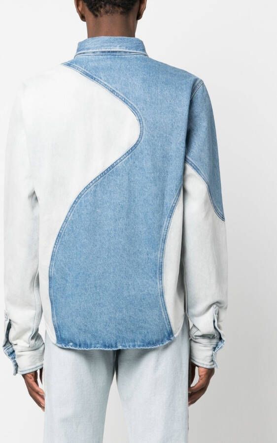 Off-White Denim shirtjack Blauw