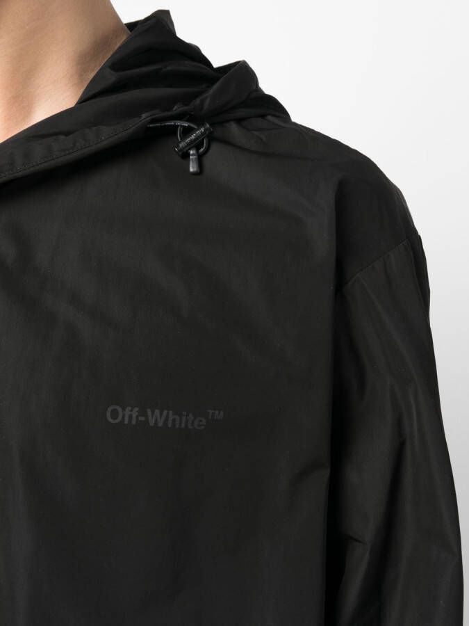 Off-White Windjack met logoprint Zwart