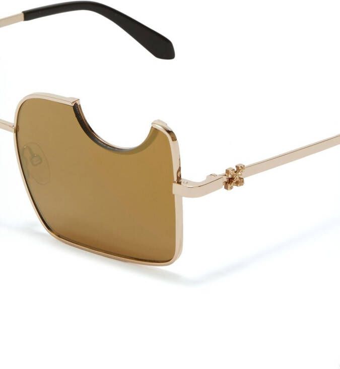 Off-White Eyewear Zonnebril met getinte glazen Bruin