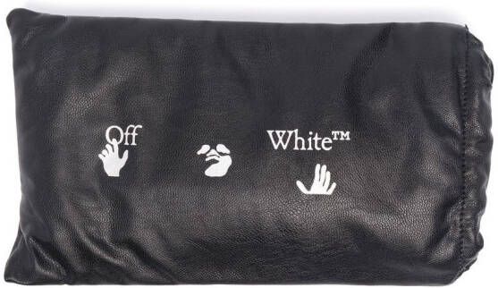 Off-White Eyewear Zonnebril met ovaal montuur Zwart