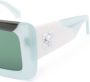 Off-White Eyewear Zonnebril met rechthoekig montuur Groen - Thumbnail 3