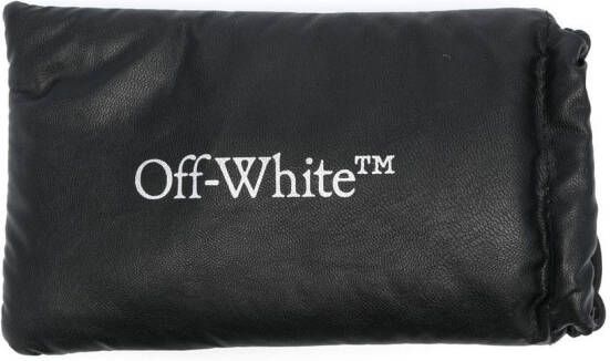 Off-White Eyewear Zonnebril met rechthoekig montuur Zwart
